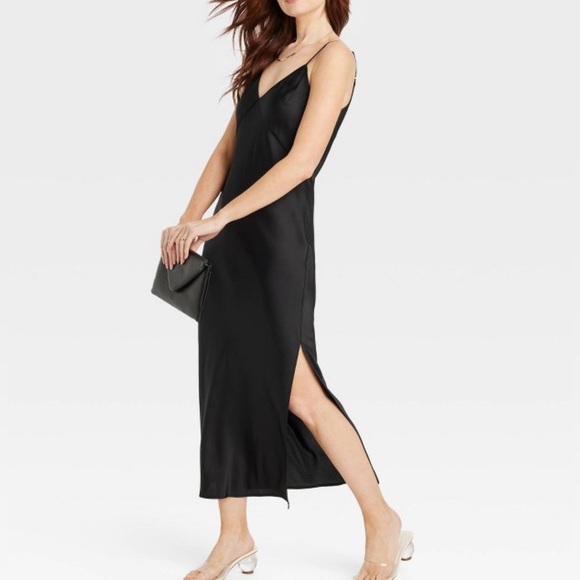A New Day Black midi slip dress - Picture 2 of 3
